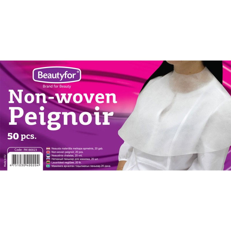 Neausta materiāla makijāža apmetnis balts 50gab.