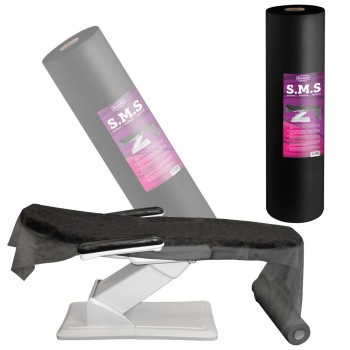 Beautyfor flizelīns SMS ar perforāciju melns 80cm x 150m