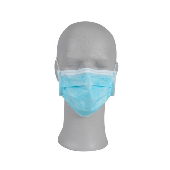 Vienreizlietojamās 3-slāņu sejas aizsargmaskas zilas 50 gab.