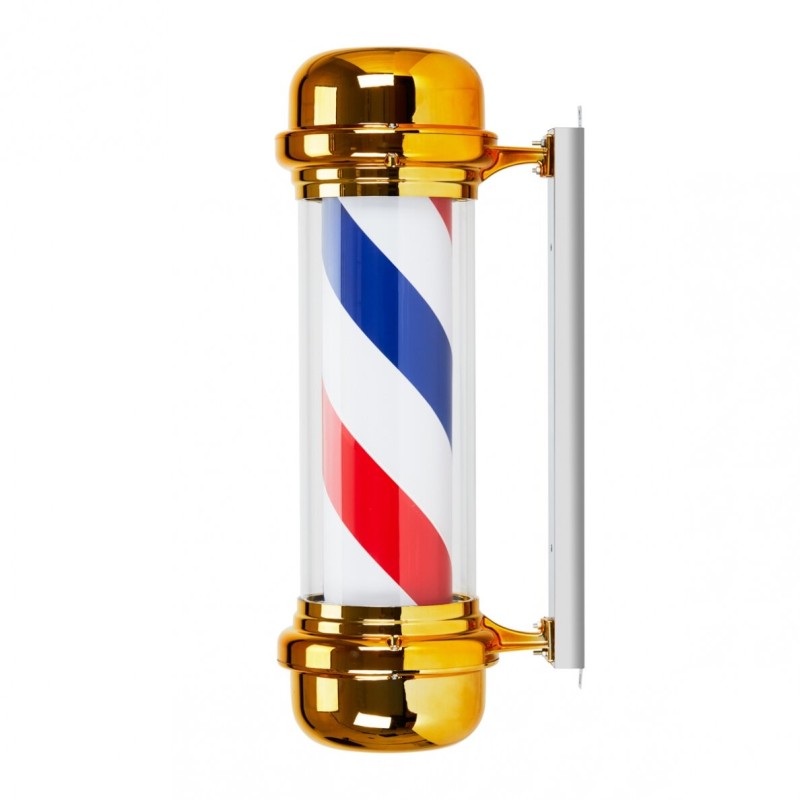 Pöörlev valgusreklaam BARBER BB-02, kuldne