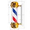 Pöörlev valgusreklaam BARBER BB-02, kuldne