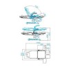 Universaalne kliendivoodi/pediküüritool AZZURRO 709A 3 mootoriga
