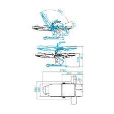 Universaalne kliendivoodi/pediküüritool AZZURRO 709A 3 mootoriga