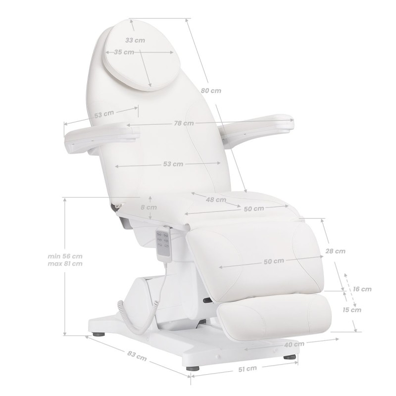 Kosmeetiku kliendivoodi SILLON BASIC, valge