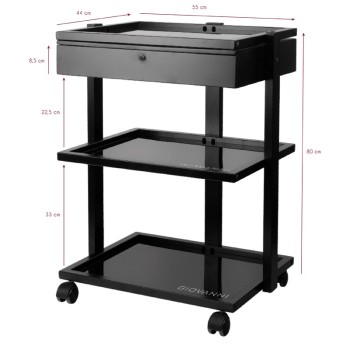 Töökäru ASYSTOR PRO INK 1040A, must
