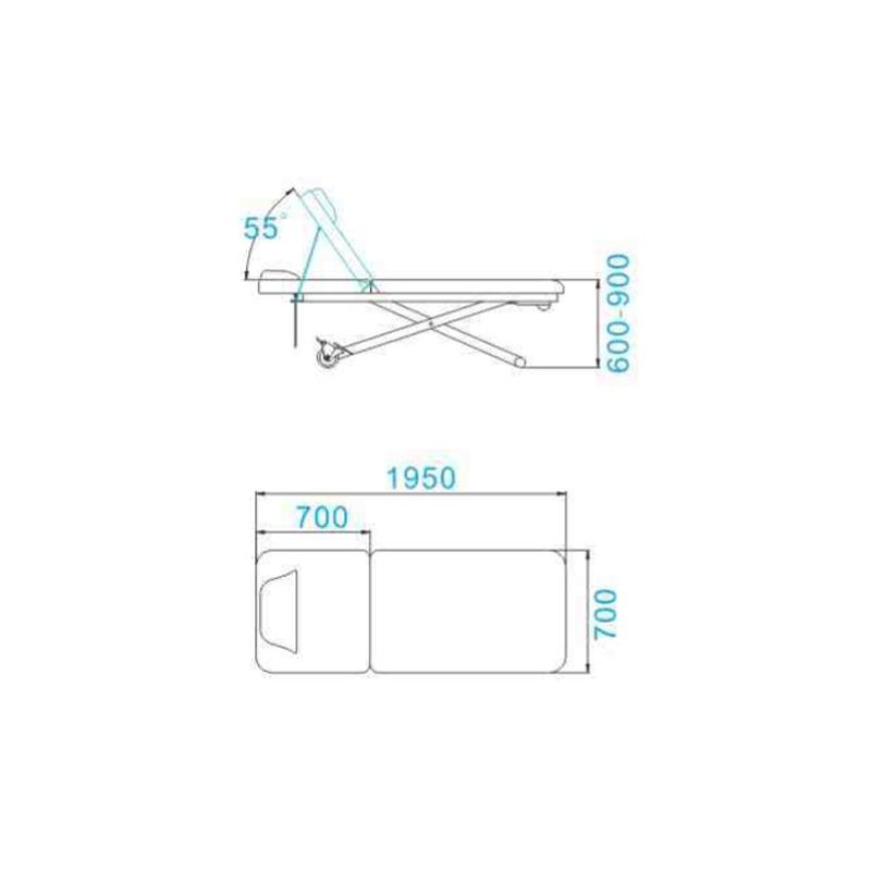 Massaazivoodi AZZURRO 329E