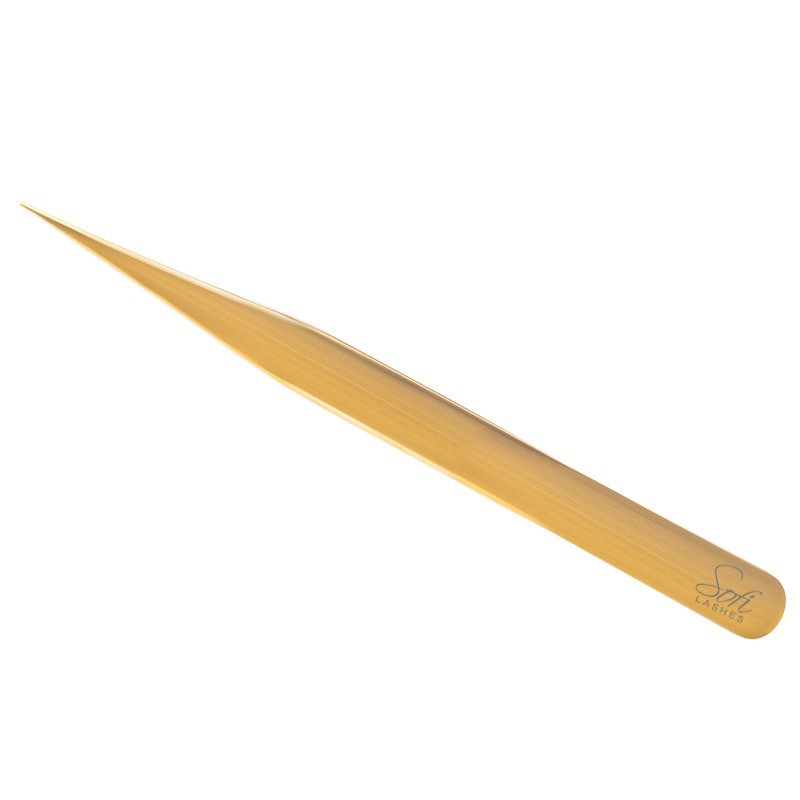SOFI LASHES Professionaalsed pintsetid 719 ripsmepikenduseks TITANIUM GOLD