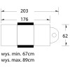 Pediküüritool LUX PEDI 3 mootoriga, valge