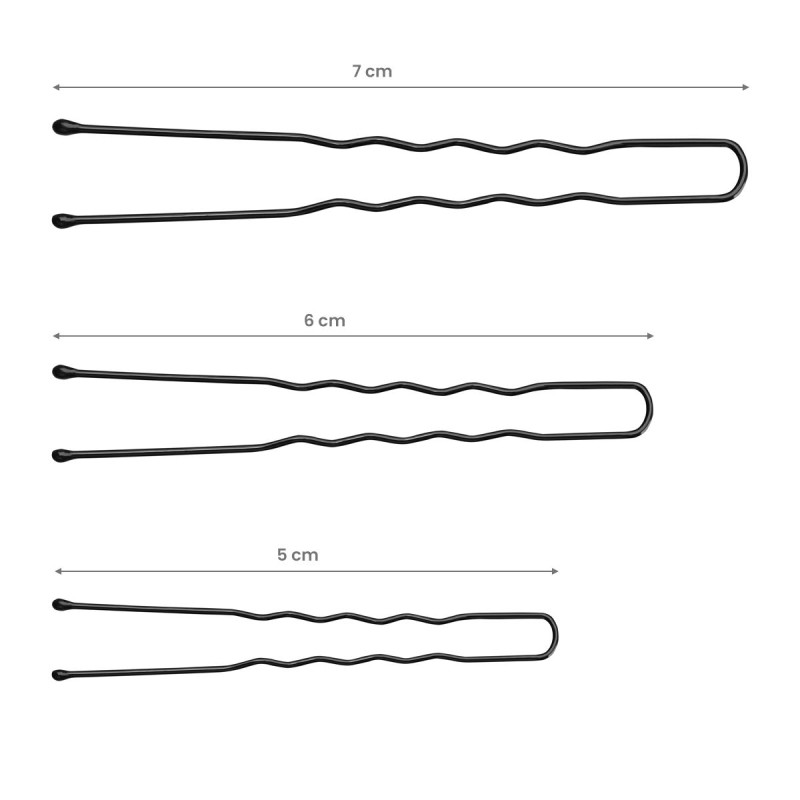 Juuksenõelad, mustad 300 tk.