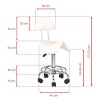 Sadultool seljatoega 6001, valge