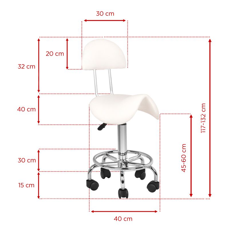 Sadultool seljatoega 6001, valge