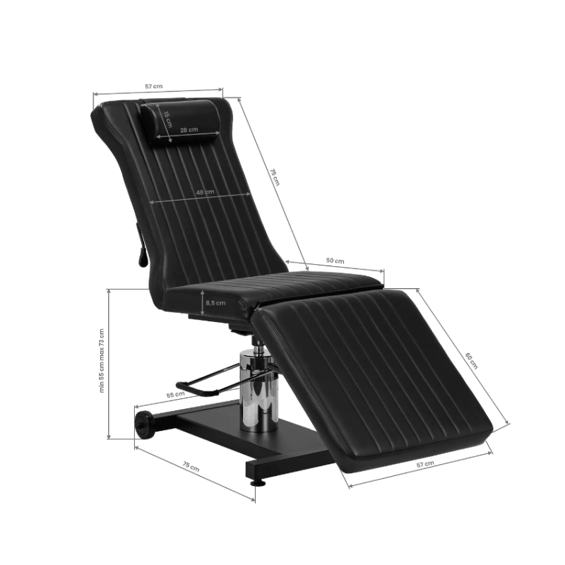 Tattoo meistri klienditool PRO INK 612, must