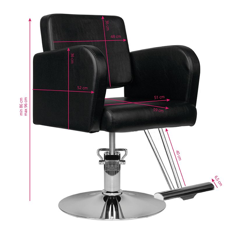 Juuksuri klienditool HAIR SYSTEM HS92 must