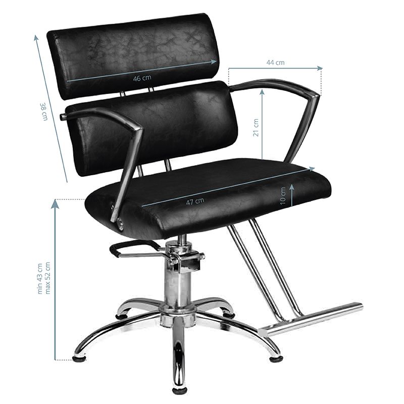 Juuksuri klienditool HAIR SYSTEM SM362-1 must