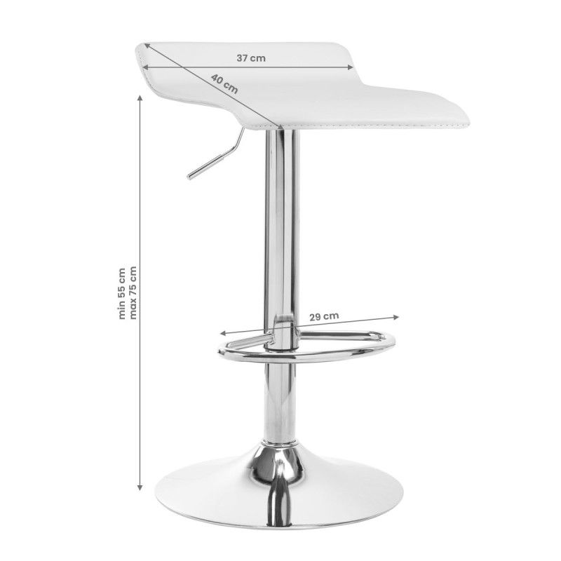 Vastuvõtutool HOKER QS-B08, valge
