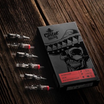 EL CARTEL Tätoveeringu cartridge V2 - 6 InRow 0.25 3RL Long Taper 10tk.