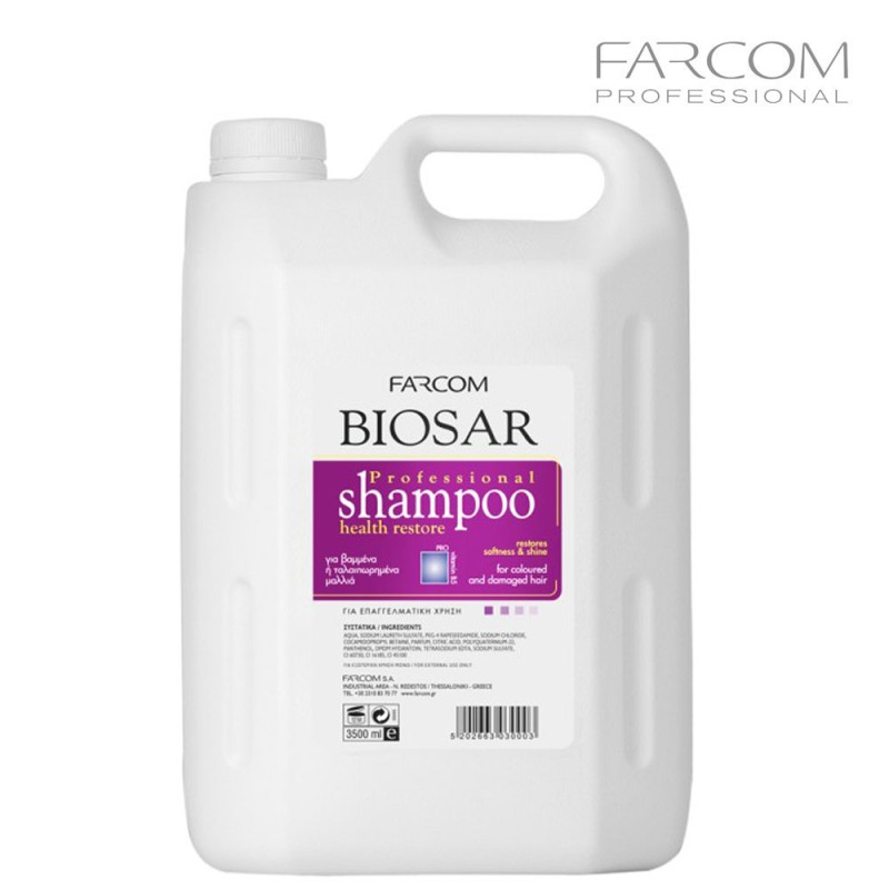 FARCOM BIOSAR Shampoon värvitud ja kahjustatud juustele 3500ml