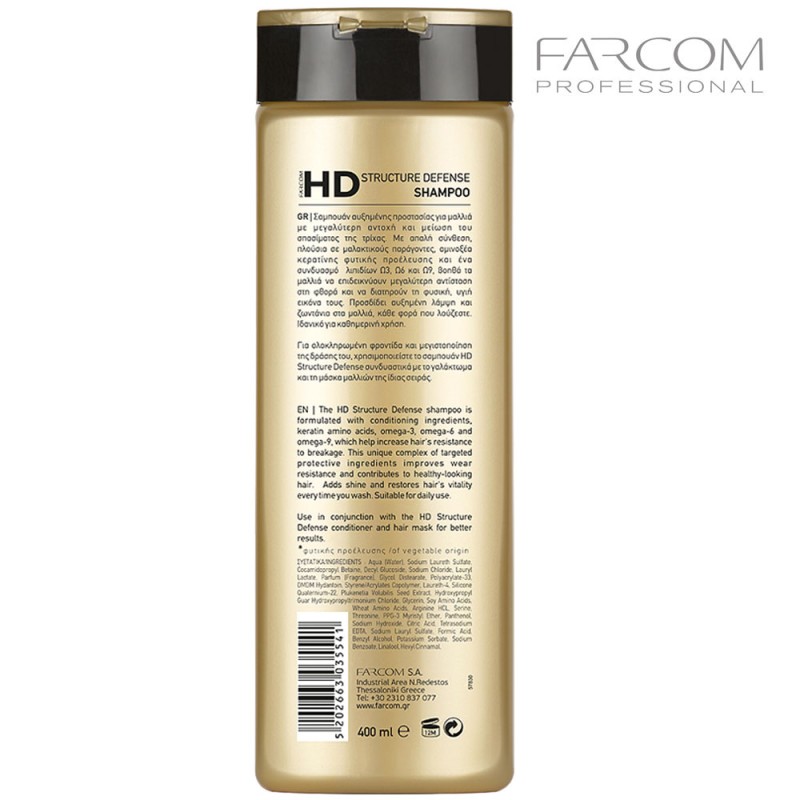 FARCOM HD Shampoon kahjustatud juustele 400 ml