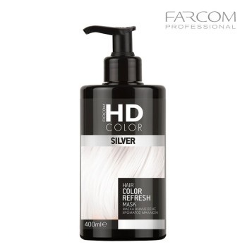 FARCOM HD COLOR Värskendav juuksevärvimask Silver 400ml