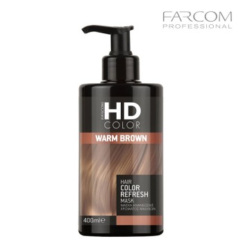 FARCOM HD COLOR Värskendav juuksevärvimask Warm Brown 400ml