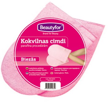 Beautyfor kokvilnas cimdi, 1 pāris
