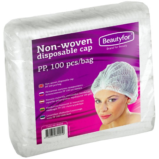 Beautyfor gofrētas cepurītes 14g/m2 100gab