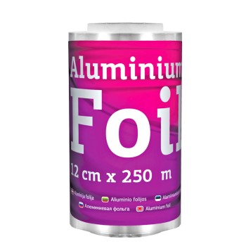 Beautyfor alumīnija folija 12cm x 250m mīksts iepakojums