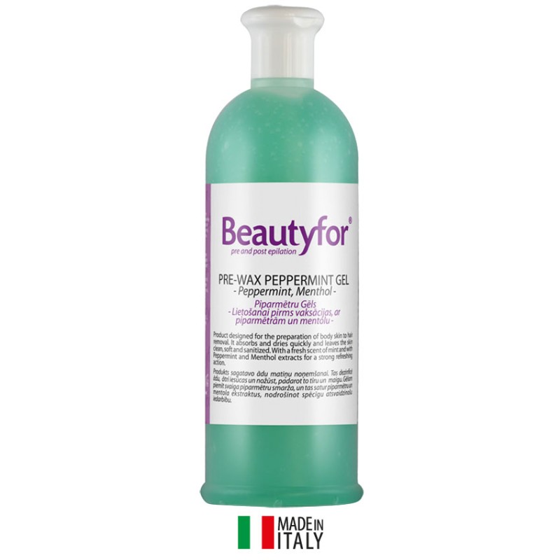 Beautyfor piparmētru gēls pirms vaksācijas ar mentolu 500ml