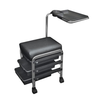 Beautyfor manikīra un pedikīra meistara palīgsols melns CH-5005