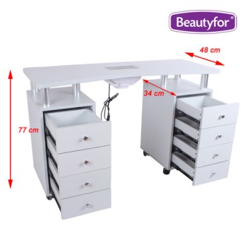 Beautyfor manikīra galds ar putekļu nosūcēju DP-3425B