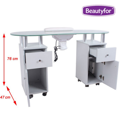Beautyfor manikīra galds ar putekļu nosūcēju DP-3426B