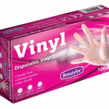 Puudrivabad vinüülkindad "S" 100 tk.