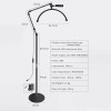 BEAUTYFOR LED Moon HD-M2X lamp poolkuukujuline põrandajalal, valge 