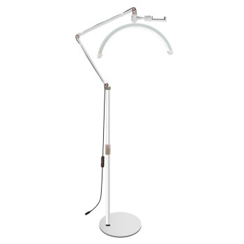 BEAUTYFOR LED Moon HD-M2X lamp poolkuukujuline põrandajalal, valge 