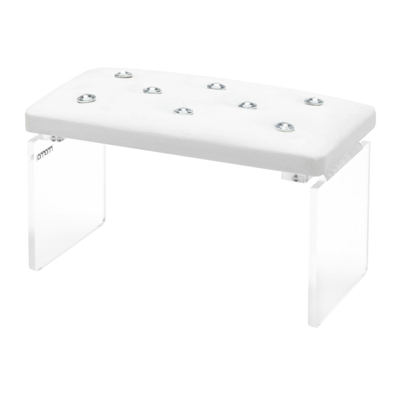 Maniküüri käetugi MOMO DIAMOND VELVET, valge